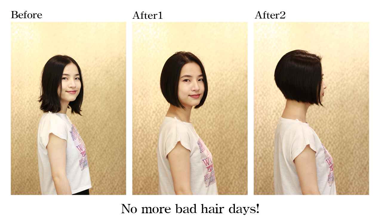 20160410蘇小姐染髮前剪髮前後3照組圖