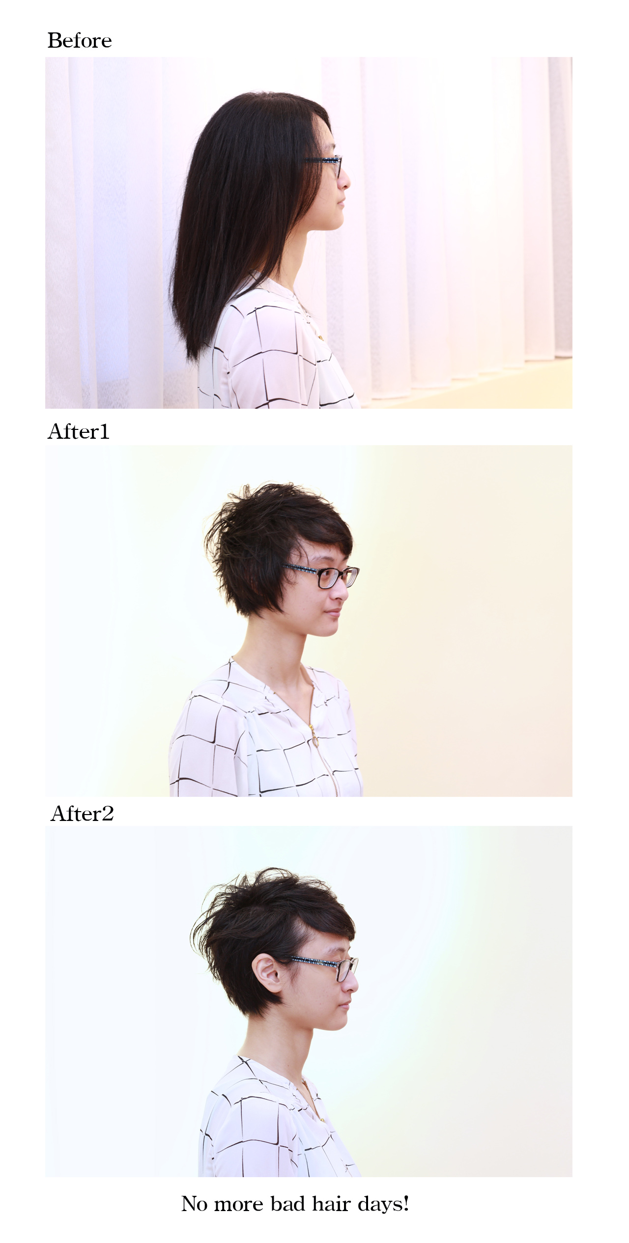 20161015王小姐剪髮前後右側面組圖1