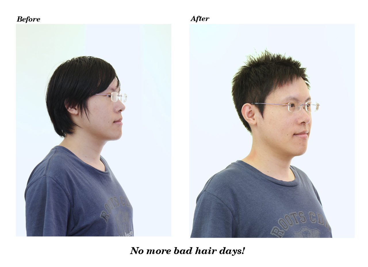 20190106王先生剪髮前後照左側面組圖3